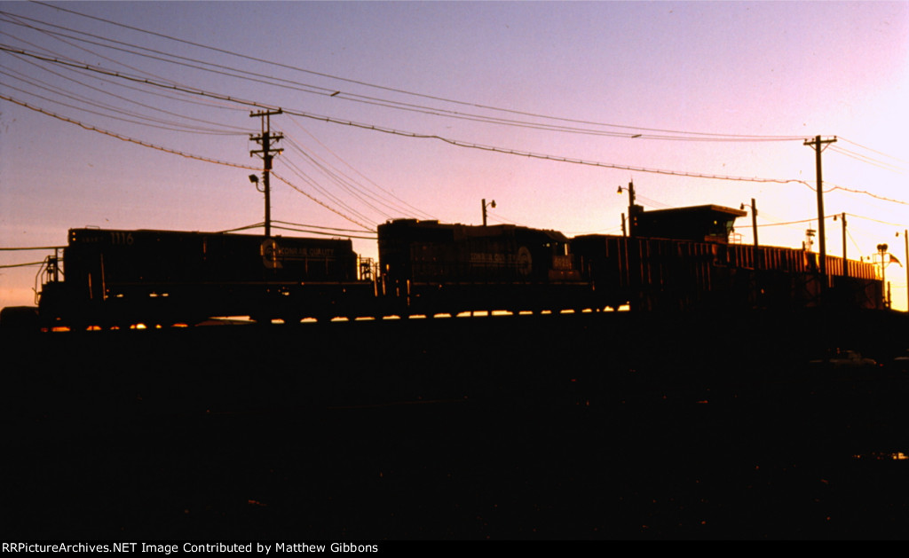 Frontier at sunset